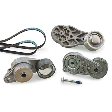 Set curea transmisie cu caneluri VOLVO FH 420 diesel 420 cai GATES K028PK1385HD