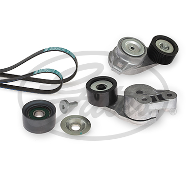 Set curea transmisie cu caneluri VOLVO FH16 II FH 16/540, FH 16/550 diesel 540 cai GATES K048PK1385HD