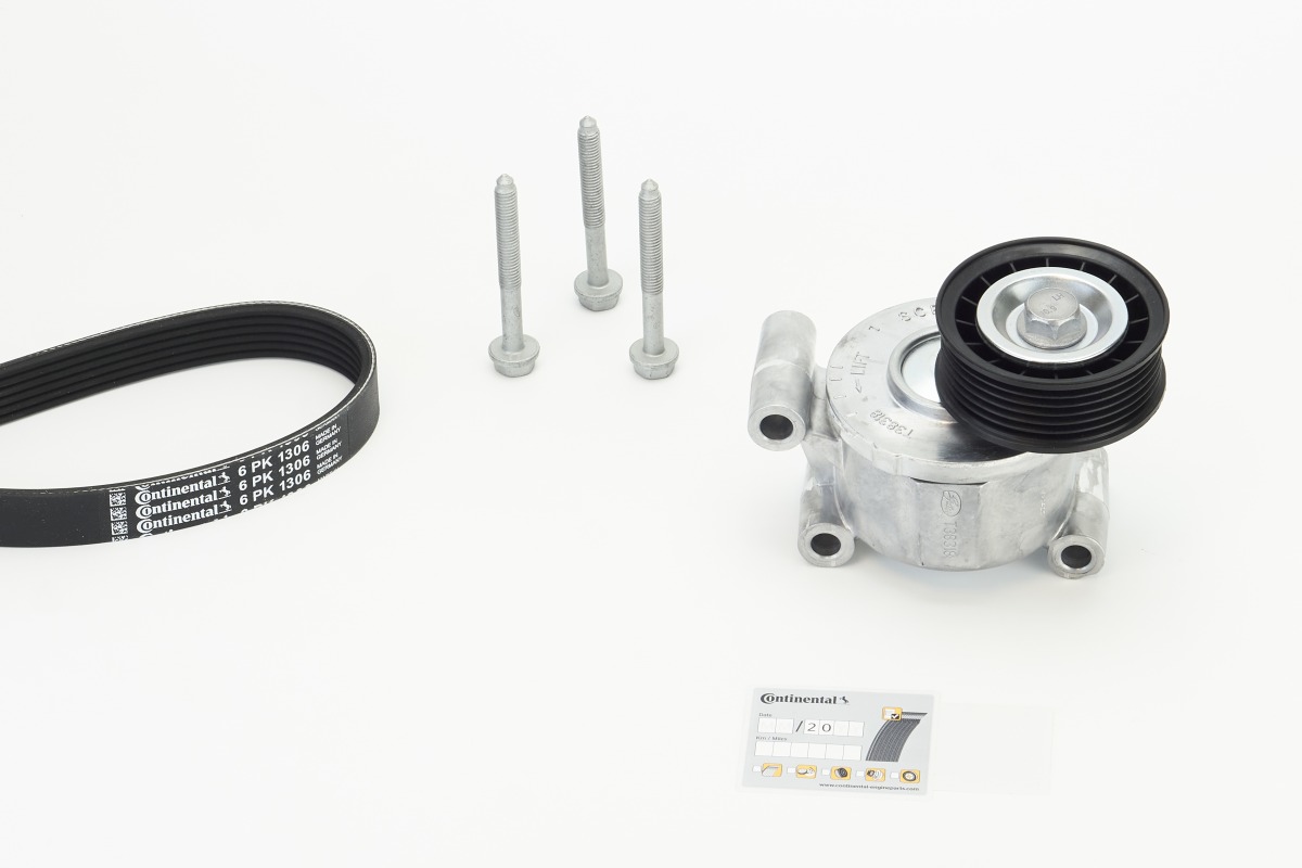 Set curea transmisie cu caneluri VOLVO C30 (533) 2.0 FlexFuel Benzina/Etanol 146 cai CONTITECH 6PK1306K2