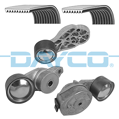 Set curea transmisie cu caneluri VOLVO FH 460 diesel 460 cai DAYCO KPV424HD