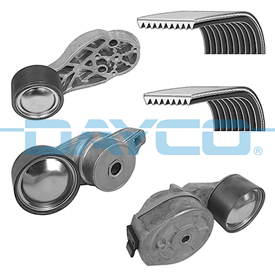 Set curea transmisie cu caneluri VOLVO FH 440 diesel 440 cai DAYCO KPV425HD