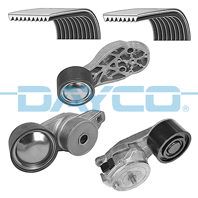 Set curea transmisie cu caneluri VOLVO FH II 500 diesel 500 cai DAYCO KPV426HD