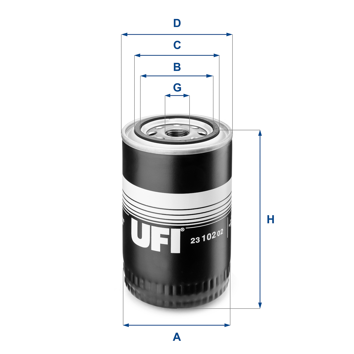 Filtru ulei UFI 23.102.02 – VOLVO | AutoRival