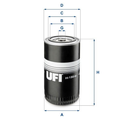 Filtru ulei UFI 23.156.00 – VOLVO | AutoRival