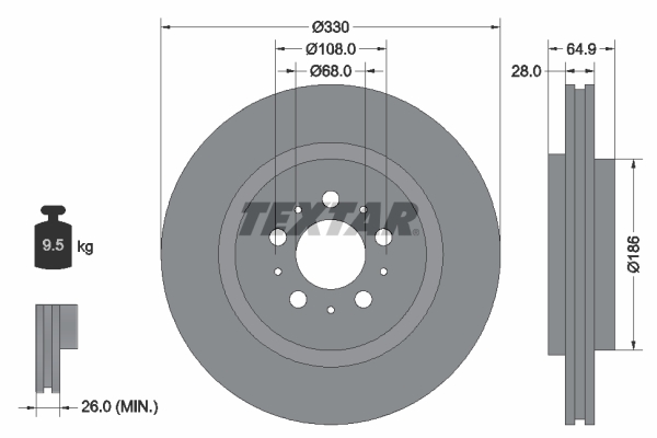 Disc frana TEXTAR 92178303 – VOLVO | AutoRival