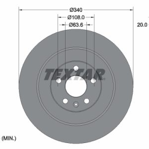 Disc frana TEXTAR 92304503