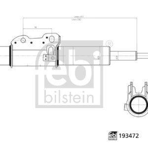 Amortizor VW CRAFTER 30-50 caroserie (2E_) 2.0 TDI diesel 142 cai FEBI BILSTEIN 193472