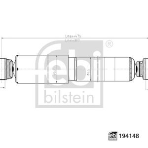 Amortizor VW CADDY IV Autoutilitara/limuzina spatioasa (SAA, SAH) 2.0 TDI diesel 75 cai FEBI BILSTEIN 194148