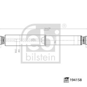 Amortizor VW AMAROK (2HA, 2HB, S1B, S6B, S7A, S7B) 2.0 BiTDI diesel 163 cai FEBI BILSTEIN 194158