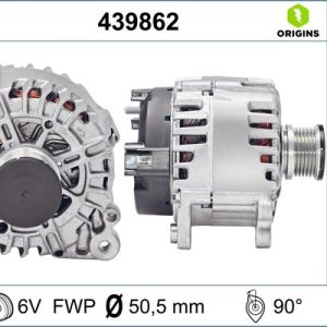 Alternator VW AMAROK (2HA, 2HB, S1B, S6B, S7A, S7B) 2.0 TDI 4motion diesel 140 cai VALEO 439862