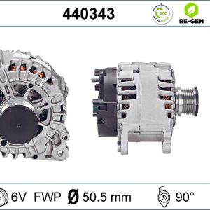 Alternator VW AMAROK (2HA, 2HB, S1B, S6B, S7A, S7B) 2.0 BiTDI diesel 163 cai VALEO 440343