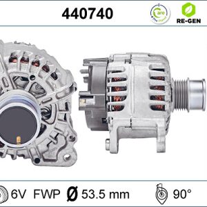Alternator VW GOLF VI Cabriolet (517) 1.2 TSI 16V benzina 105 cai VALEO 440740