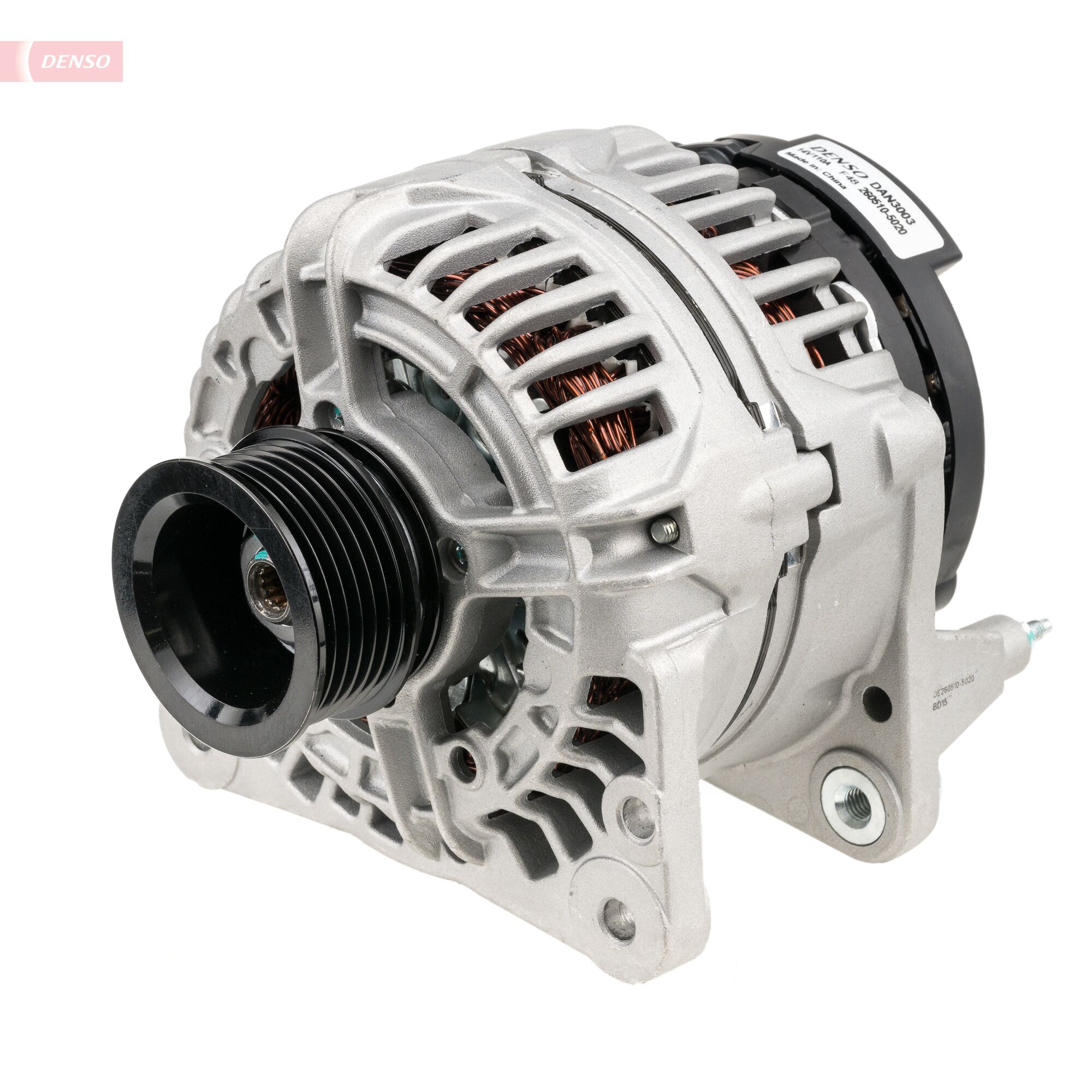 Alternator VW GOLF VI (5K1) 1.6 MultiFuel Benzina/Etanol 102 cai DENSO DAN3003