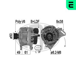 Alternator VW GOLF VI (5K1) 1.4 benzina 80 cai ERA 209303A