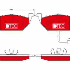Placute frana VW GOLF VI (5K1) 1.2 TSI benzina 105 cai TRW GDB1658DTE