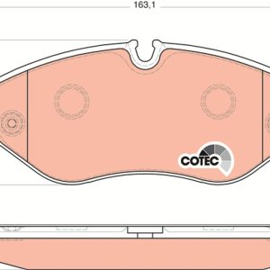 Placute frana VW CRAFTER 30-50 caroserie (2E_) 2.5 TDI diesel 163 cai TRW GDB1698