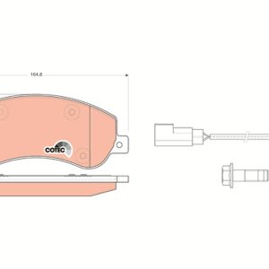 Placute frana VW AMAROK platou / sasiu (S1B, S6B, S7B) 2.0 BiTDI 4motion diesel 180 cai TRW GDB1724