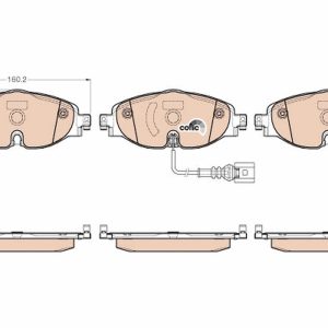 Placute frana VW CADDY IV Autoutilitara/limuzina spatioasa (SAA, SAH) 1.6 benzina 110 cai TRW GDB1956