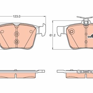 Placute frana VW GOLF VAN VII Variant (BA5) 1.6 TDi BlueMotion diesel 90 cai TRW GDB1957