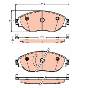 Placute frana VW ARTEON (3H7, 3H8) 2.0 TDI diesel 150 cai TRW GDB2219