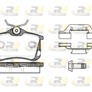 Placute frana VW GOLF VI (5K1) 1.6 BiFuel Benzina/Autogaz (GPL) 102 cai ROADHOUSE 2263.50