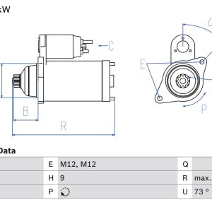 Electromotor VW CRAFTER 30-50 platou / sasiu (2F_) 2.5 TDI diesel 109 cai BOSCH 0 986 021 630
