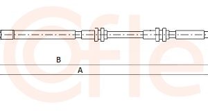 Cablu frana de parcare VW AMAROK (2HA, 2HB, S1B, S6B, S7A, S7B) 2.0 BiTDI diesel 163 cai COFLE 10.7385