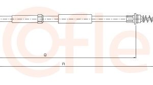 Cablu frana de parcare VW CRAFTER 30-50 platou / sasiu (2F_) 2.5 TDI diesel 88 cai COFLE 10.9892