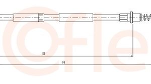 Cablu frana de parcare VW CRAFTER 30-50 platou / sasiu (2F_) 2.0 TDI diesel 163 cai COFLE 10.9894