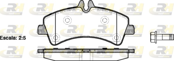 Placute frana VW CRAFTER 30-35 bus (2E_) 2.0 TDI diesel 163 cai REMSA 1247.00