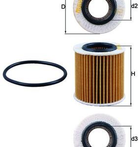 Filtru ulei VW AMAROK (T1A, T1B) 2.0 TDI 4motion diesel 170 cai MAHLE ORIGINAL OX 834D