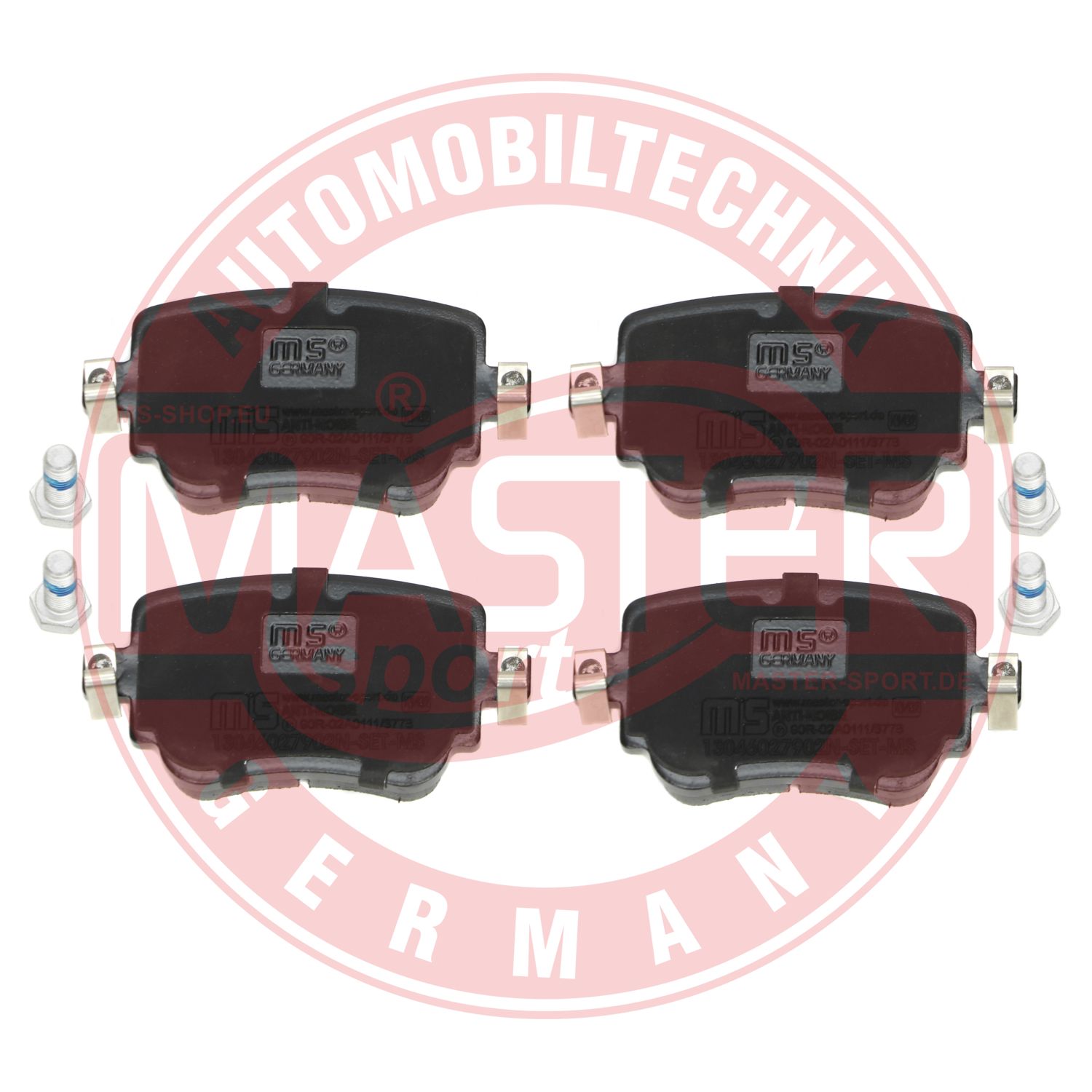 Placute frana VW CADDY IV Autoutilitara/limuzina spatioasa (SAA, SAH) 2.0 TDI 4motion diesel 122 cai MASTERSPORT GERMANY 13046027902N-SET-MS