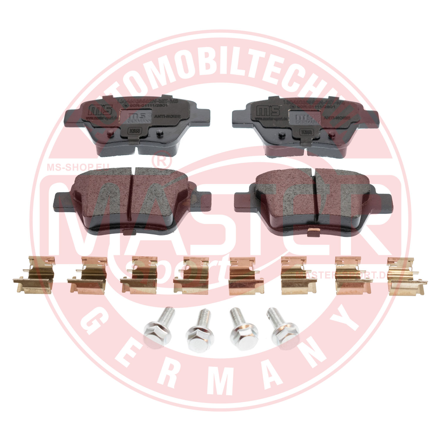 Placute frana VW GOLF VI (5K1) 2.0 TDI diesel 140 cai MASTERSPORT GERMANY 13046038582N-SET-MS