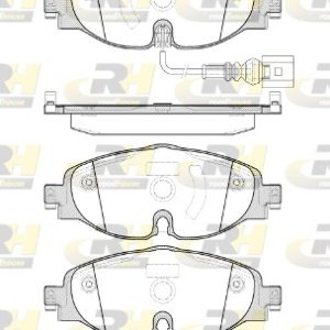 Placute frana VW CADDY IV microbus (SAB, SAJ) 1.0 TSI benzina 84 cai ROADHOUSE 21515.01