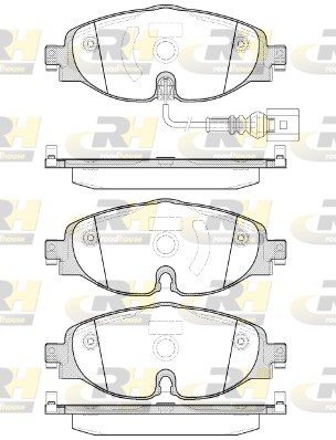 Placute frana VW CADDY V microbus (SBB, SBJ) 2.0 diesel 110 cai ROADHOUSE 21515.01