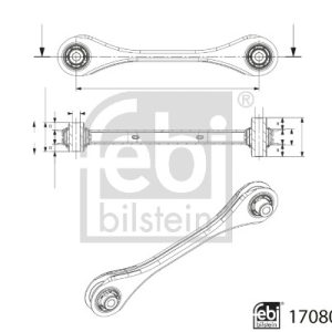 Brat suspensie roata VW GOLF VII (5G1, BQ1, BE1, BE2) 1.4 GTE Hybrid benzina/elector 204 cai FEBI BILSTEIN 170803
