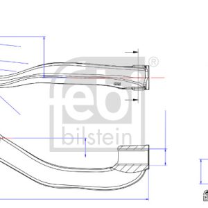 Cap de bara VW CRAFTER caroserie (SY_, SX_) 2.0 TDI RWD diesel 140 cai FEBI BILSTEIN 186129