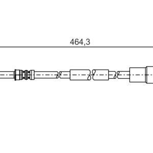Furtun frana VW CRAFTER 30-50 caroserie (2E_) 2.5 TDI diesel 163 cai BOSCH 1 987 481 541