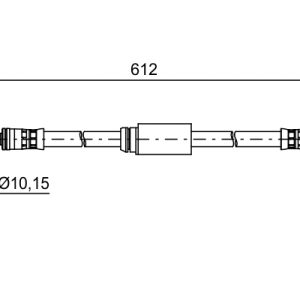 Furtun frana VW GOLF VAN VI Variant (AJ5) 1.6 TDi diesel 90 cai BOSCH 1 987 481 631