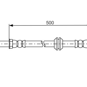 Furtun frana VW CRAFTER 30-50 platou / sasiu (2F_) 2.0 TDI diesel 114 cai BOSCH 1 987 481 676