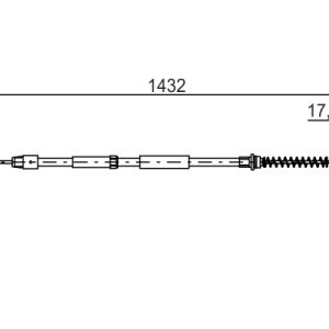 Cablu frana de parcare VW CRAFTER 30-50 platou / sasiu (2F_) 2.5 TDI diesel 109 cai BOSCH 1 987 482 034
