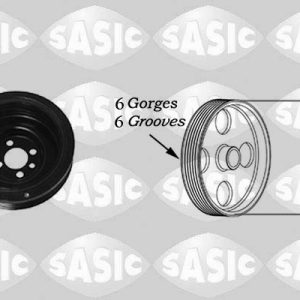 Fulie curea arbore cotit VW GOLF VAN VI Variant (AJ5) 1.6 TDi diesel 90 cai SASIC 2156018