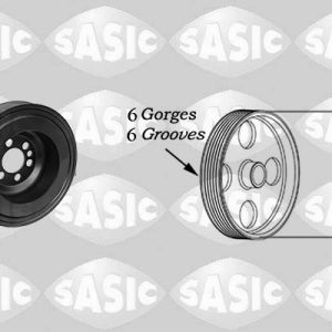 Fulie curea arbore cotit VW GOLF VI (5K1) 2.0 GTi benzina 235 cai SASIC 2156083