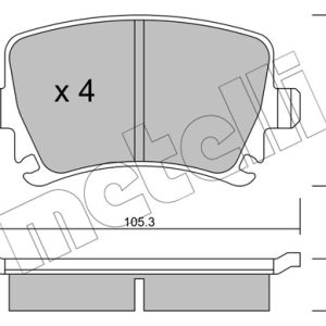 Placute frana VW GOLF VI (5K1) 2.0 TDI 4motion diesel 140 cai METELLI 22-0553-0
