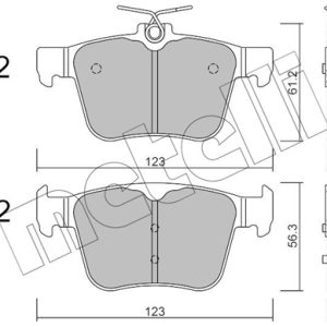 Placute frana VW ATLAS (CA1, CA2, CA3) 3.6 FSi 4motion benzina 249 cai METELLI 22-0981-0