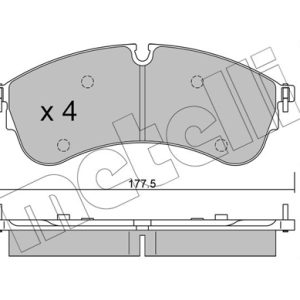 Placute frana VW CRAFTER caroserie (SY_, SX_) 2.0 TDI RWD diesel 122 cai METELLI 22-1174-0