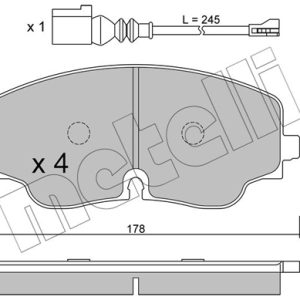 Placute frana VW ARTEON (3H7, 3H8) 2.0 TSI R benzina 320 cai METELLI 22-1316-0
