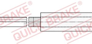 Furtun frana VW GOLF VI Van (5K1_) TSi benzina 122 cai QUICK BRAKE 22.315