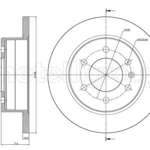 Disc frana VW CRAFTER 30-50 platou / sasiu (2F_) 2.0 TDI diesel 140 cai METELLI 23-0936