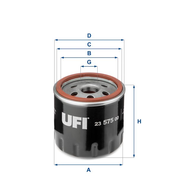 Filtru ulei VW GOLF VII (5G1, BQ1, BE1, BE2) 1.0 TSI benzina 110 cai UFI 23.575.00